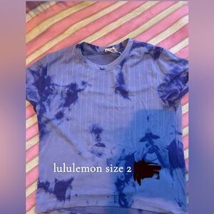 lululemon athletica Purple Tie-Dye Tee